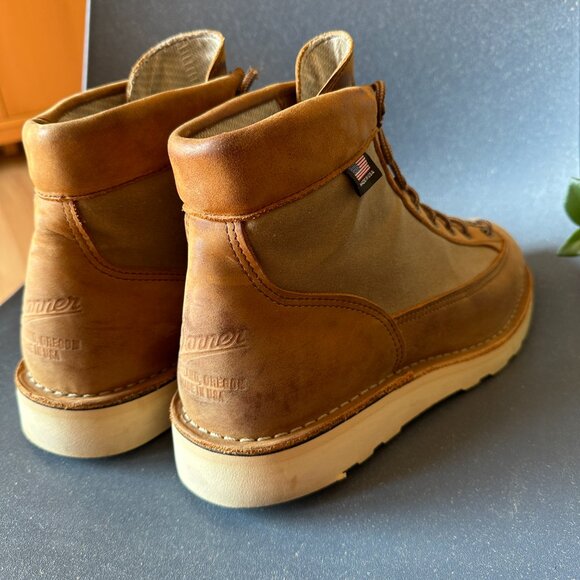 Huckberry x Danner Waxed Canvas Danner Light in Texas Tan Men's 11 EE - Picture 5 of 14